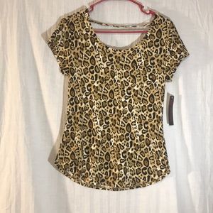 Super Soft Girls Large Cheetah Print Shirt